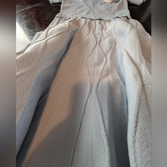 Sandro Meissa Fit And Flare Dress, Women's M/6, Blue/Grey, NWT - Picture 2 of 12